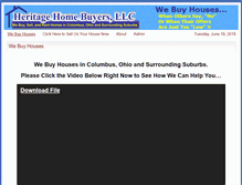 Tablet Screenshot of heritagehomebuyers.net